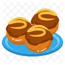 Bolas De Chocolate Caramelo Dulce Icono