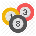 Bolas De Sinuca Jogo De Bilhar Bolas Brancas Ícone