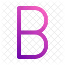 Bold Letter B Bold Text Icon