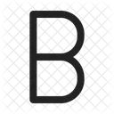 Bold Letter B Bold Text Icon