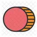 Bold Colorful Memphis Solid Circles Drum Bold Colorful Icon