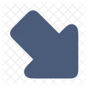 Bold Down Right Arrow Icon