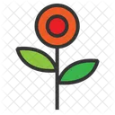 Bold Fun Geometric Flower Flower Surrealism Memphis Flower Icon