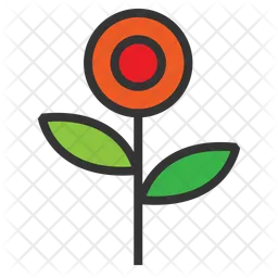 Bold fun geometric flower  Icon