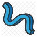 Bold Fun Wiggle Twisted Lines Fluid Icon