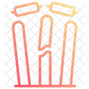 Bold Wicket Stumps Icon