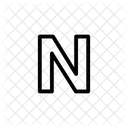 Bold N Text Icon
