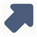 Bold Up Right Arrow Icon