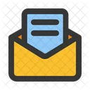 Boletim Informativo E Mail Aberto Marketing Por E Mail Ícone
