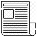 Periodico Boletin Informativo Medios Impresos Icono