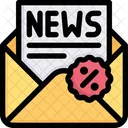 Descuento En Cartas De Noticias Descuento En Cartas De Noticias Descuento Icono