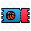 Boleto de baloncesto  Icono