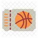 Boleto De Baloncesto Boleto Cupon Icono