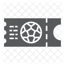 Futbol Boleto Juego Icono
