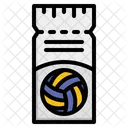 Boleto de voleibol  Icono