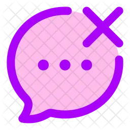 Cancelar chat de bolha  Ícone