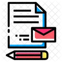 Pluma Documento Correo Icono