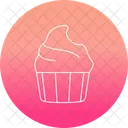 Icone De Cupcake Ícone