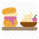 Bolinho Saboroso Ingles Ícone