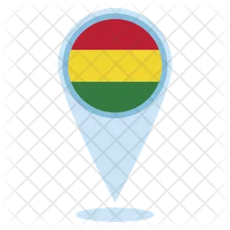 Bolivia Location Flag Icon