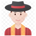 Bolivia Man  Icon