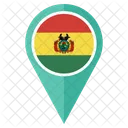 Bolivien Flagge Symbol