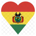 Bolivien Flagge Symbol