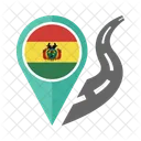 Bolivien Flagge Symbol