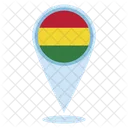 Bolivien Standort  Symbol