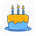 Bolo De Aniversario Bolo Sobremesa Icon