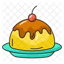 Doce Bolo De Cereja Sobremesa Icon