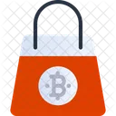 Compras Bolsa De Compras Bitcoin Bolsa De Compras Icono