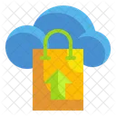 Bolsa De Compras En La Nube Compras En La Nube Nube Icon