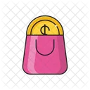 Bolsa Dolar Comprar Icono