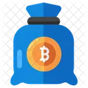 Bolsa De Dinero Bitcoin Criptomoneda Cripto Icono