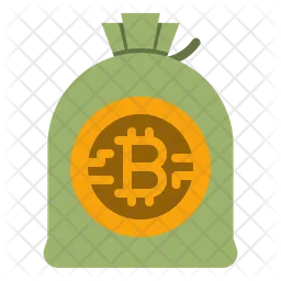 Bolsa de dinero bitcoin  Icono