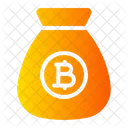 Bolsa de dinero bitcoin  Icono