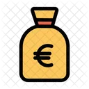 Bolsa Euro Dinero Icono