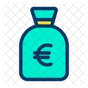 Bolsa Euro Dinero Icono