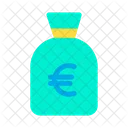 Bolsa Euro Dinero Icono