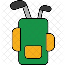 Bolsa de palos de golf  Icono