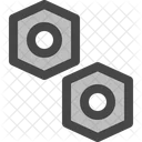 Bolt Material Steel Icon