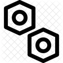 Bolt Material Steel Icon