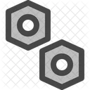 Bolt Material Steel Icon