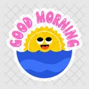 Bom Dia Nascer Do Sol Emoji De Sol Ícone