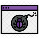 Bomb Explosion Virus Icon
