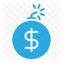 Bomb Economic Crisis Business Deadline Dollar Money  Icon