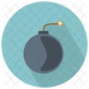 Round Bomb With Burning Wick Icon