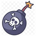 Pirate Skull Bone Icon
