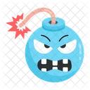 Check This Scary Flat Sticker Of Bomb Icon